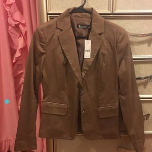 New York & Company Brown Dress Jacket